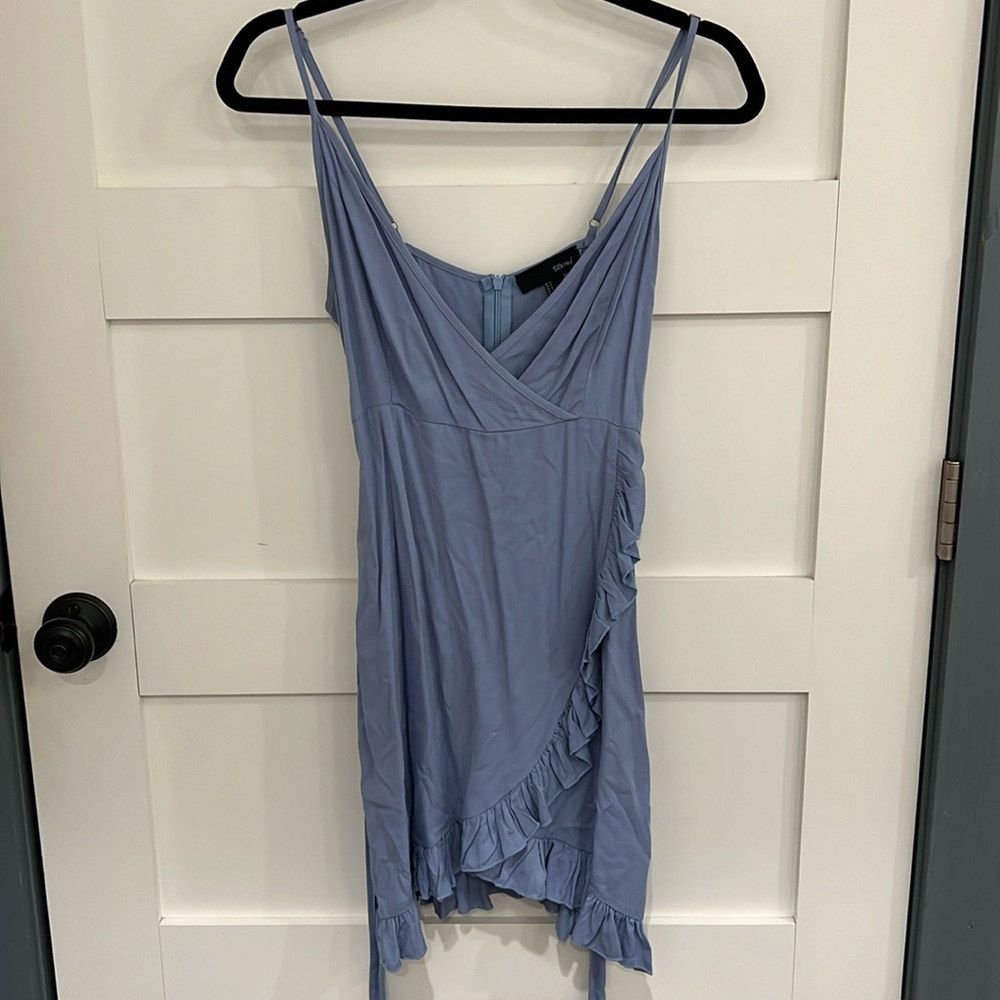 Blue ruffle dress